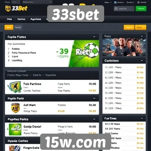 Análise das funcionalidades do site 33sbet